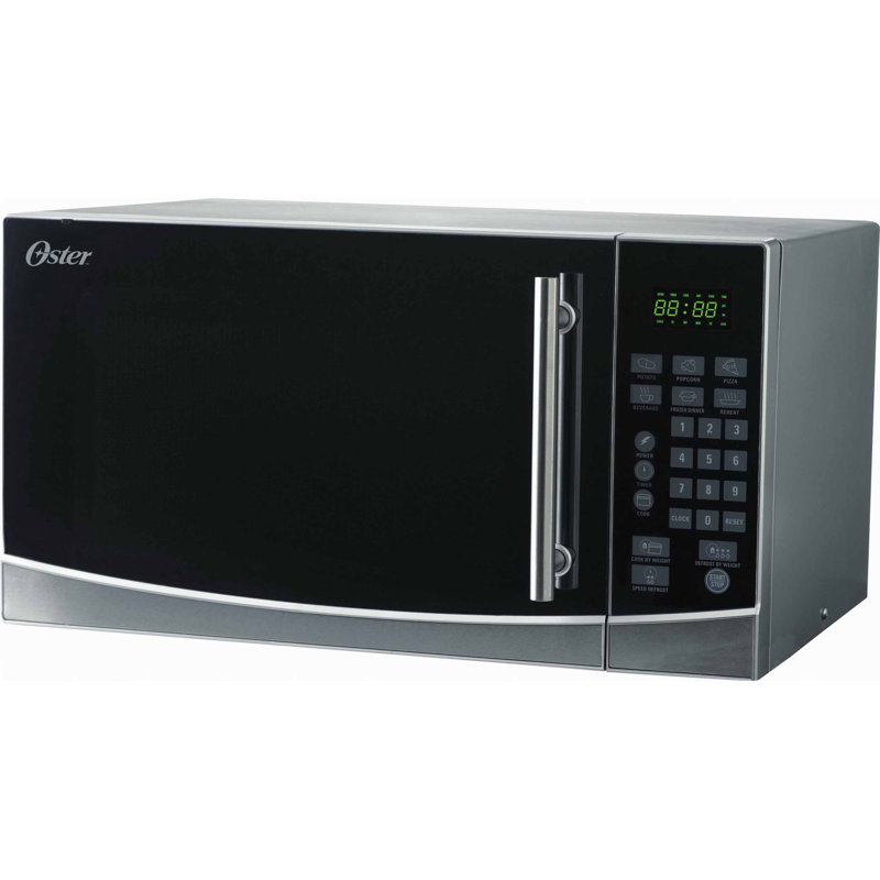 Oster 1.1 Cubic Feet Digital Microwave Oven in Stainless Steel